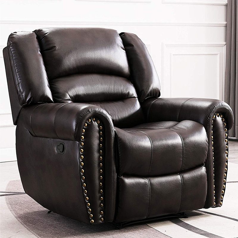 Canora Grey Ovellette Faux Leather Manual Recliner & Reviews Wayfair